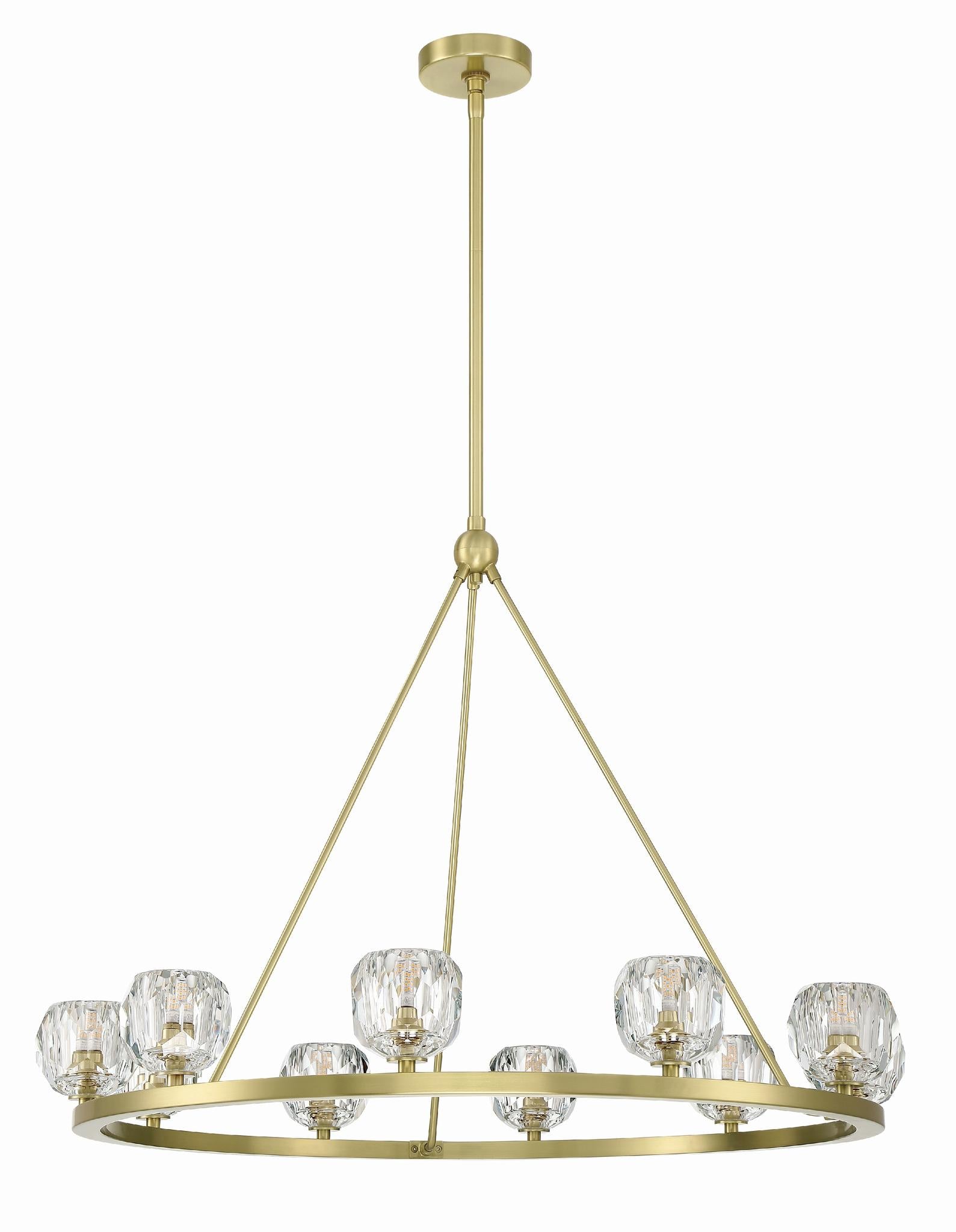 CRYSTORAMA, ARAGON LED SOFT CHANDELIER, CHANDELIER LIGHT