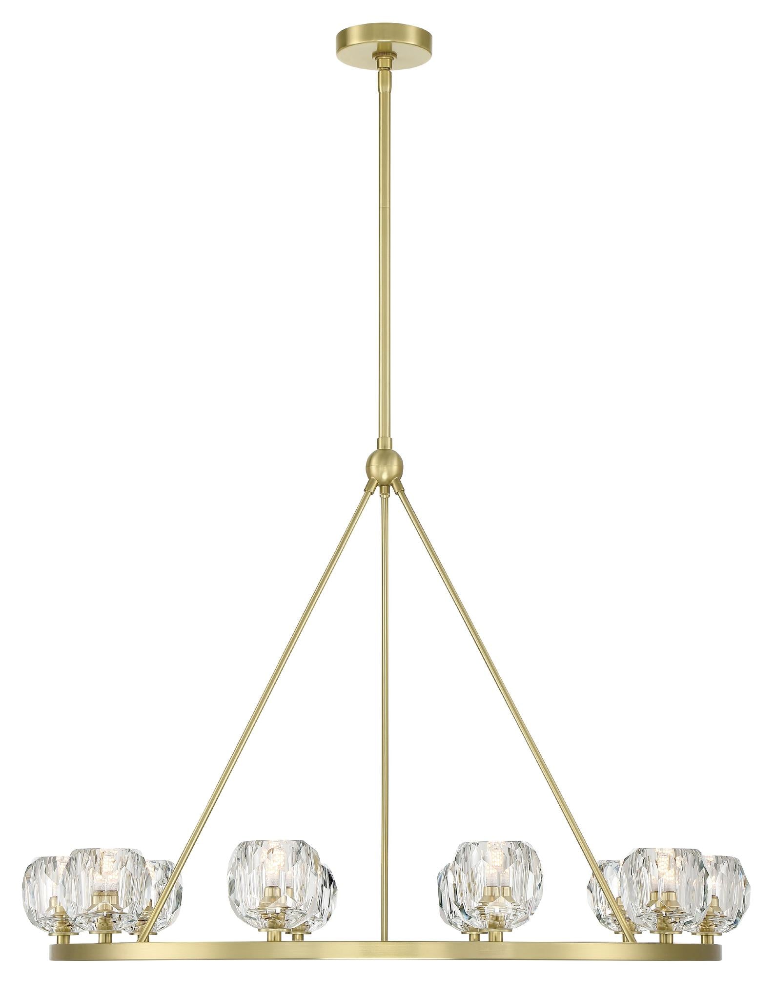 CRYSTORAMA, ARAGON LED SOFT CHANDELIER, CHANDELIER LIGHT