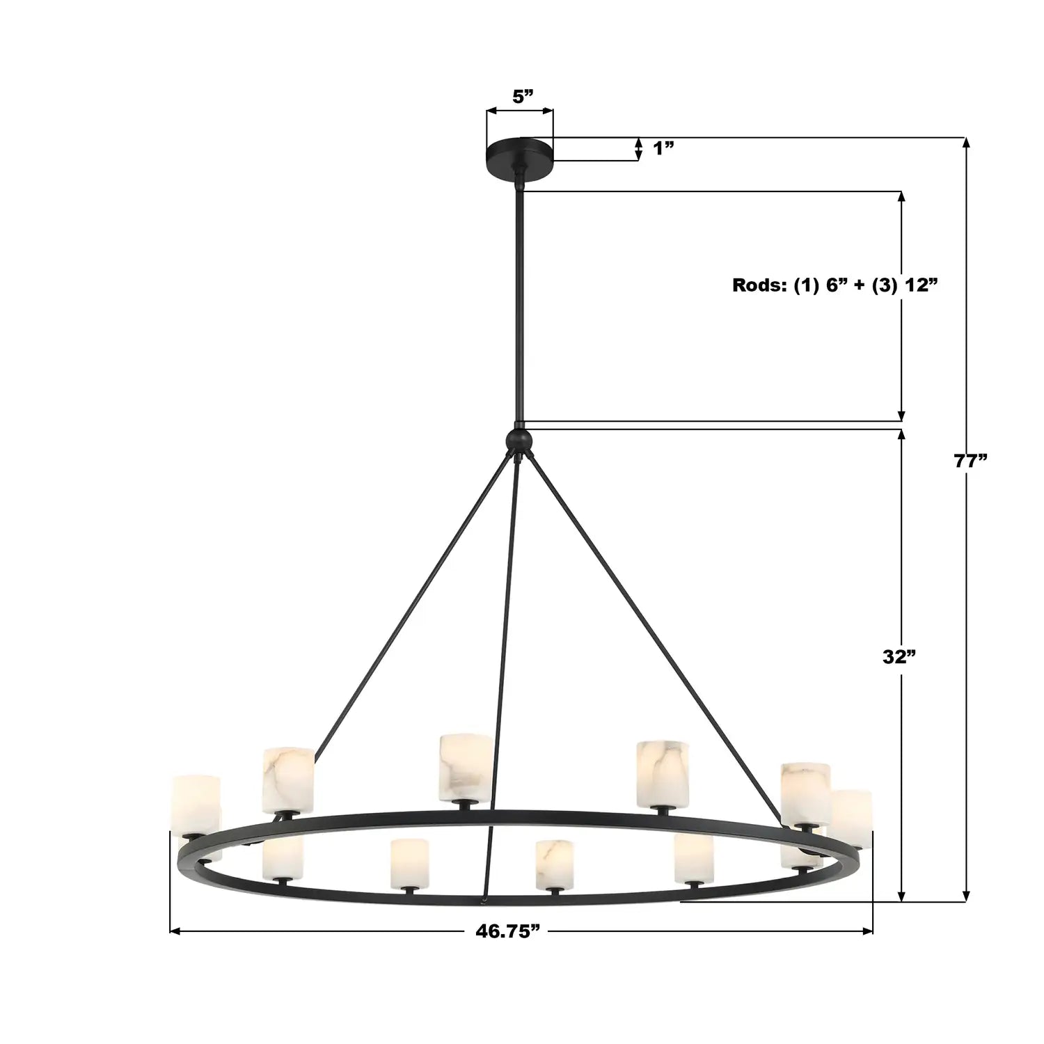 CRYSTORAMA, ARAGON LED CHANDELIER, CHANDELIER LIGHT