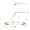 CRYSTORAMA, ARAGON LED SOFT CHANDELIER, CHANDELIER LIGHT