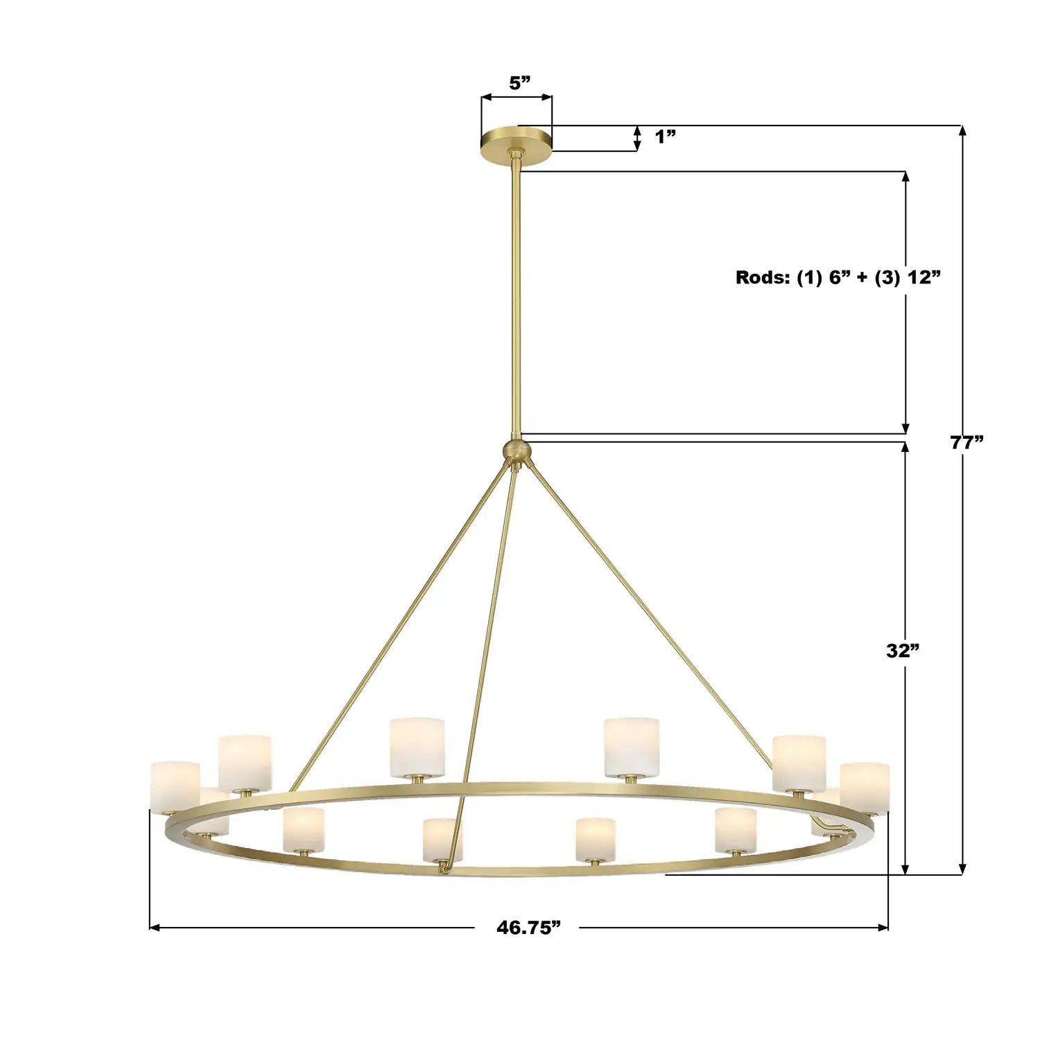 CRYSTORAMA, ARAGON LED SOFT CHANDELIER, CHANDELIER LIGHT