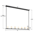 CRYSTORAMA, ARAGON LED LINEAR CHANDELIER, CHANDELIER LIGHT