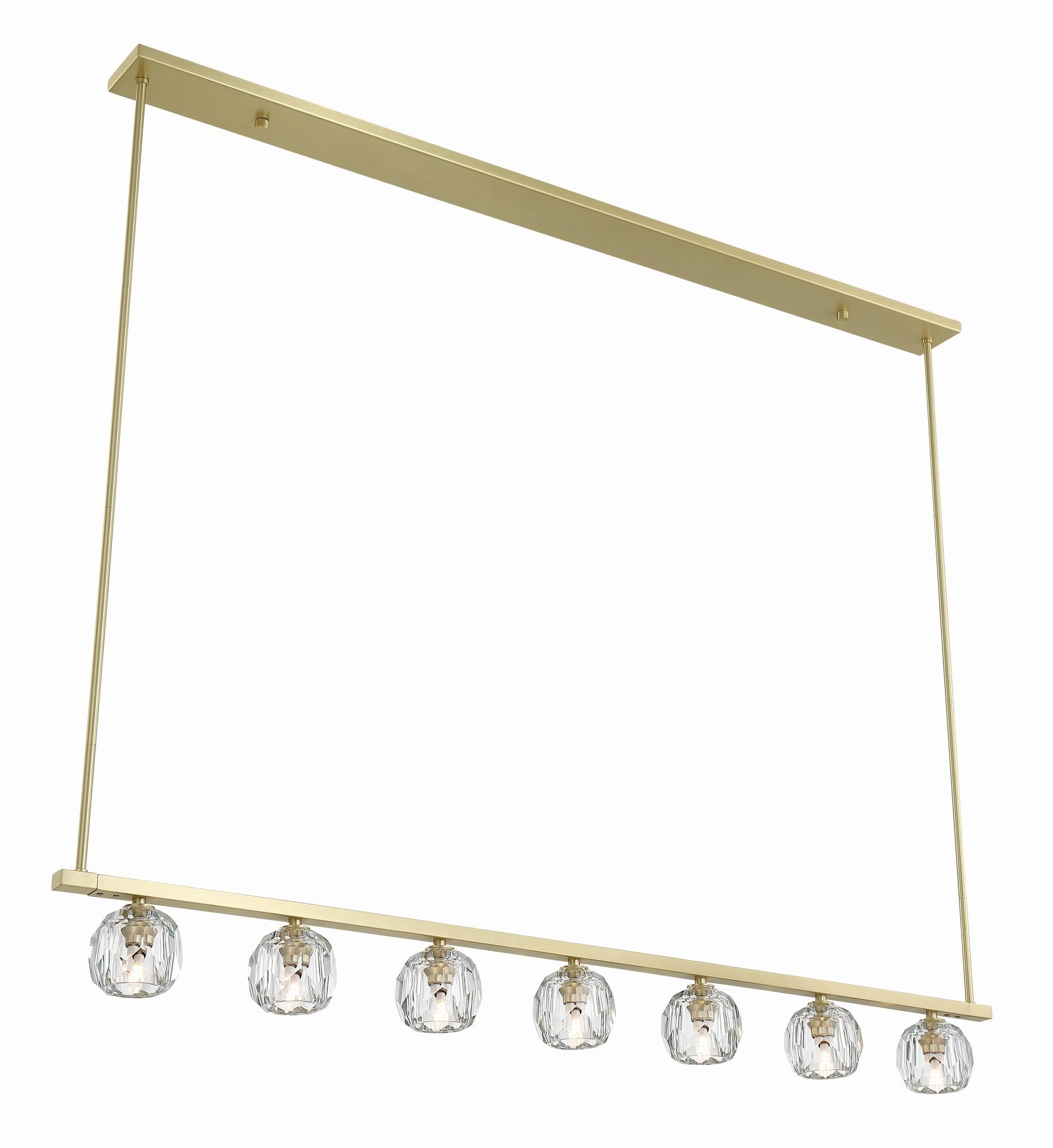 CRYSTORAMA, ARAGON LED SOFT LINEAR CHANDELIER, CHANDELIER LIGHT