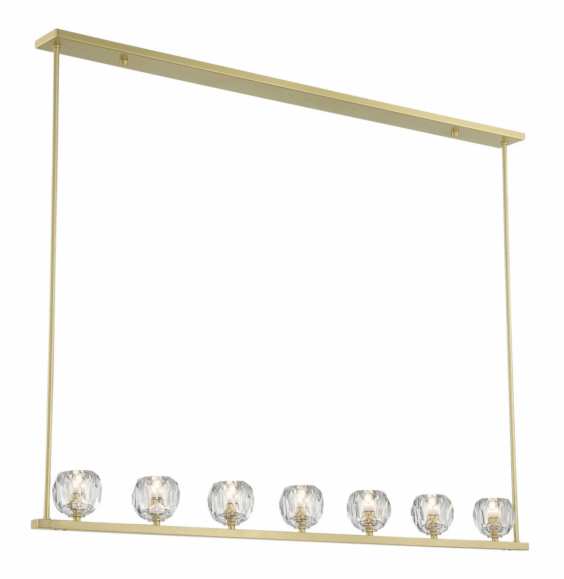 CRYSTORAMA, ARAGON LED SOFT LINEAR CHANDELIER, CHANDELIER LIGHT