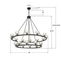 CRYSTORAMA, ARAGON LED CHANDELIER, CHANDELIER LIGHT