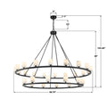 CRYSTORAMA, ARAGON LED CHANDELIER, CHANDELIER LIGHT