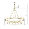 CRYSTORAMA, ARAGON LED SOFT CHANDELIER, CHANDELIER LIGHT