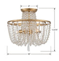 CRYSTORAMA, ARCADIA SEMI FLUSH MOUNT, FLUSH MOUNT CEILING LIGHTS