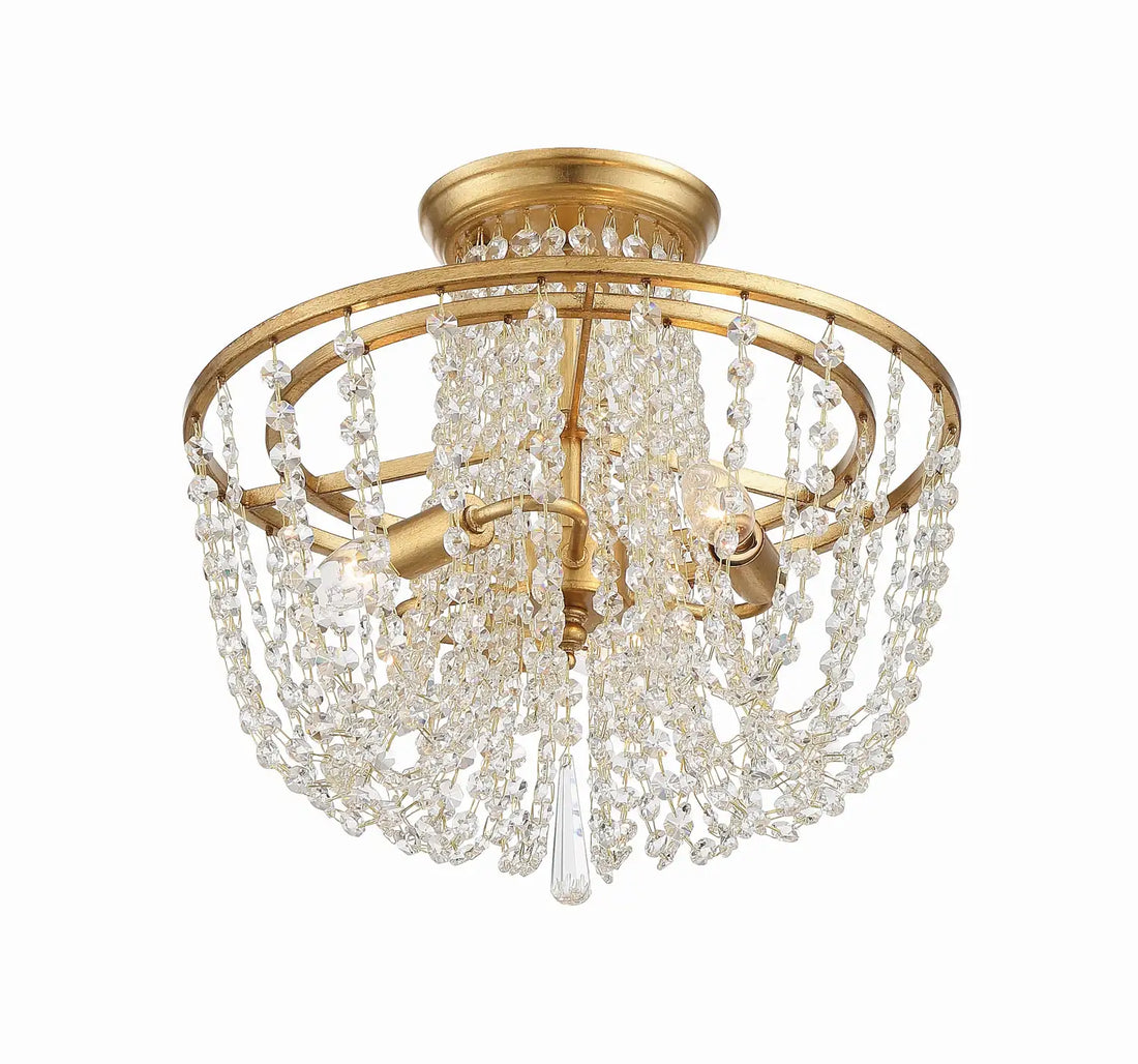 CRYSTORAMA, ARCADIA SEMI FLUSH MOUNT, FLUSH MOUNT CEILING LIGHTS