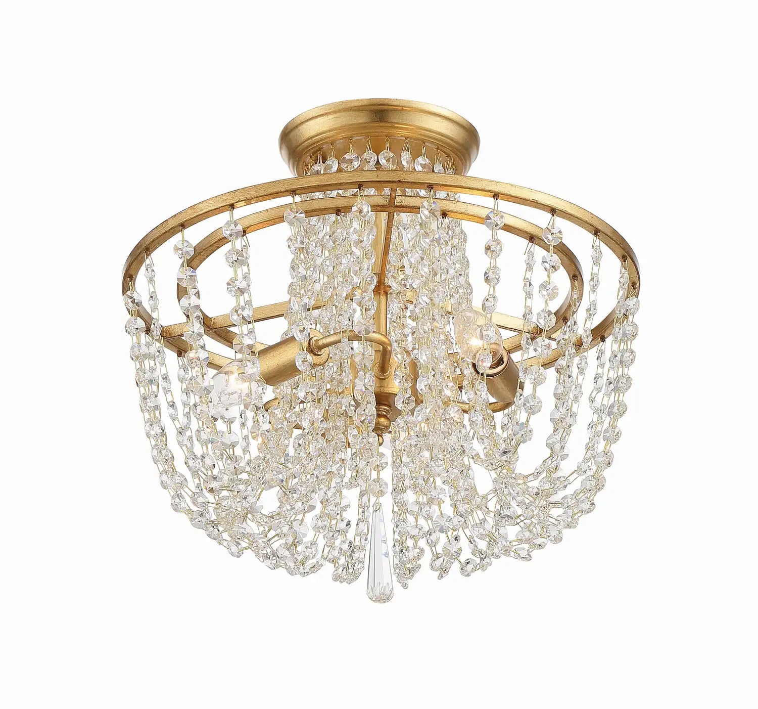 CRYSTORAMA, ARCADIA SEMI FLUSH MOUNT, FLUSH MOUNT CEILING LIGHTS