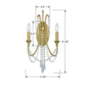 CRYSTORAMA, ARCADIA SCONCE, WALL SCONCES