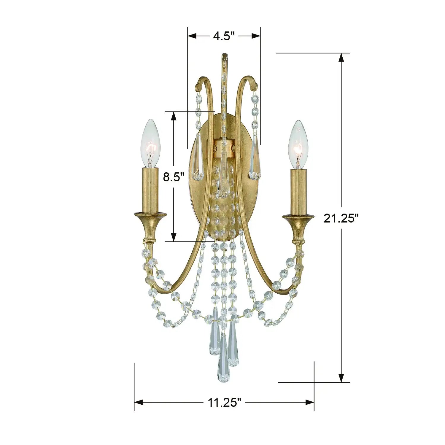 CRYSTORAMA, ARCADIA SCONCE, WALL SCONCES