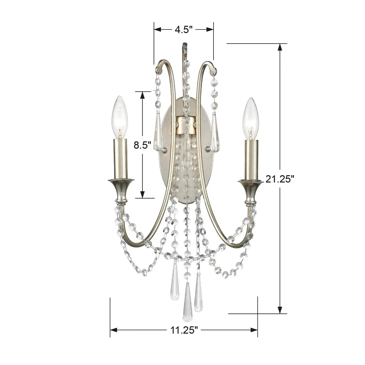 CRYSTORAMA, ARCADIA SCONCE, WALL SCONCES