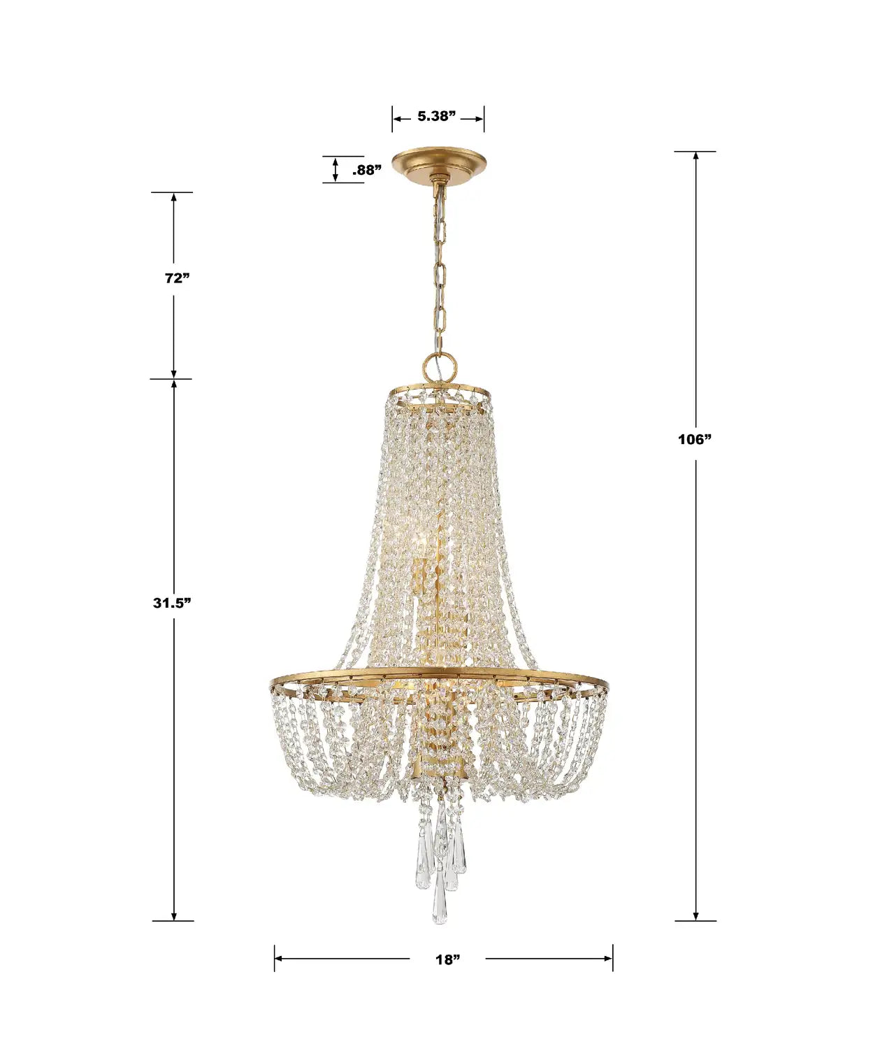 CRYSTORAMA, ARCADIA CHANDELIER, CHANDELIER LIGHT
