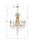 CRYSTORAMA, ARCADIA CHANDELIER, CHANDELIER LIGHT