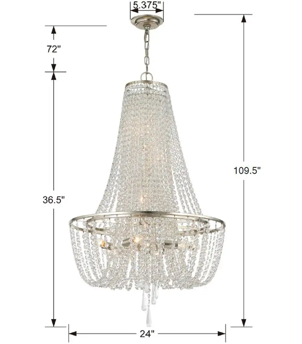 CRYSTORAMA, ARCADIA CHANDELIER, CHANDELIER LIGHT