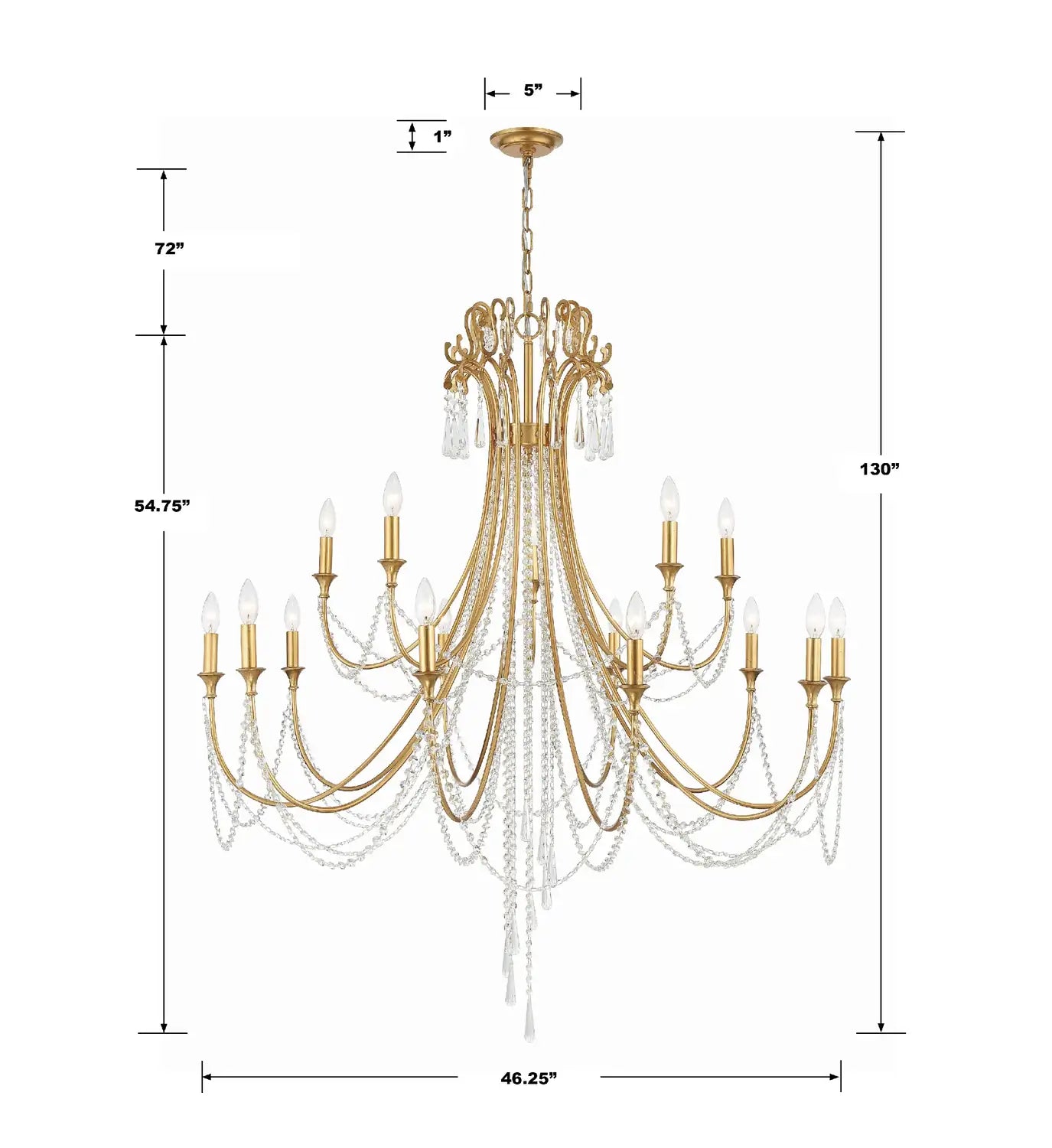 CRYSTORAMA, ARCADIA CHANDELIER, CHANDELIER LIGHT