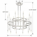 CRYSTORAMA, ARIES CHANDELIER, CHANDELIER LIGHT