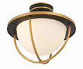 CRYSTORAMA, ATLAS TEXTURED OUTDOOR SEMI FLUSH MOUNT, OUTDOOR CEILING LIGHTS