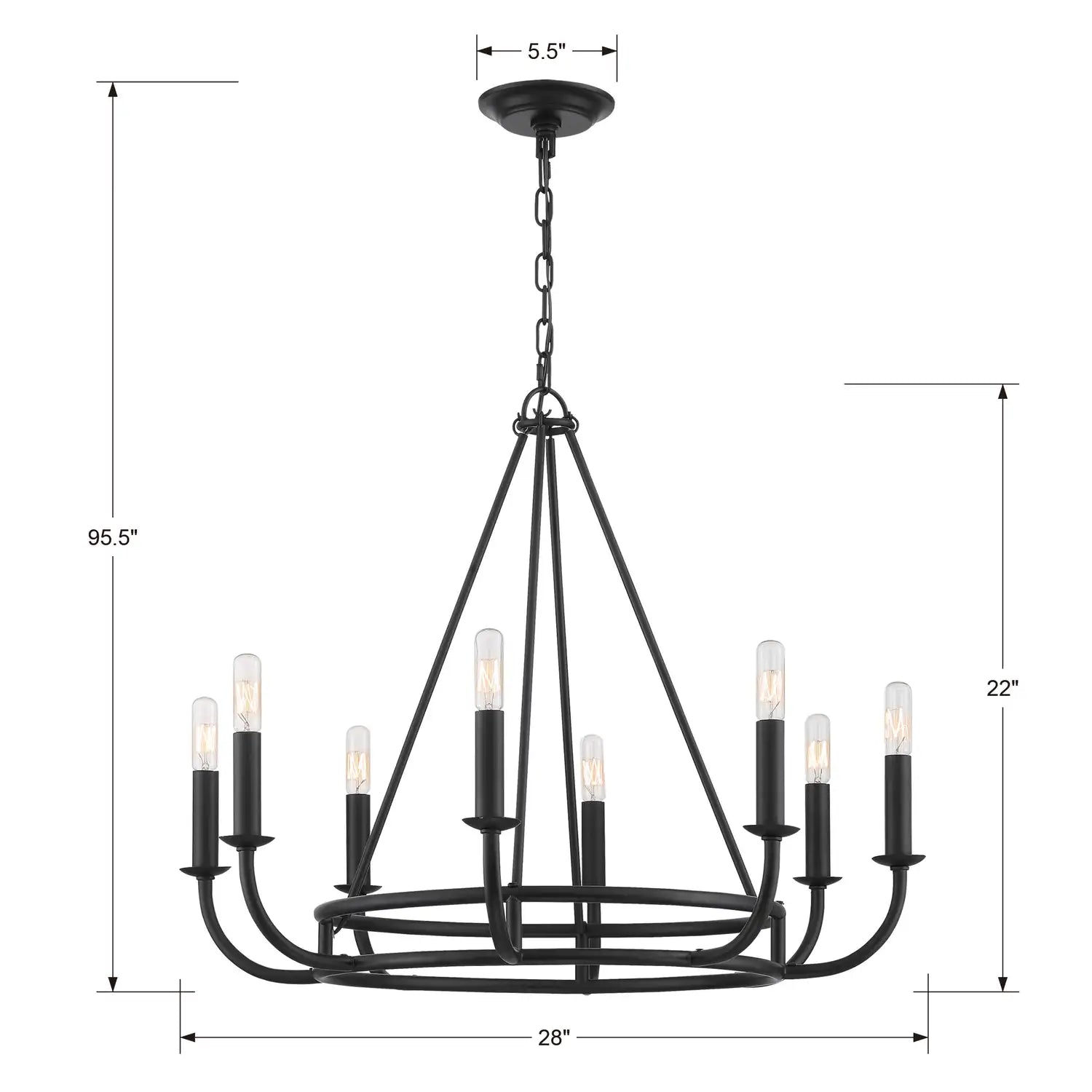 CRYSTORAMA, BAILEY CHANDELIER, CHANDELIER LIGHT