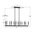 CRYSTORAMA, BAILEY LINEAR CHANDELIER, CHANDELIER LIGHT