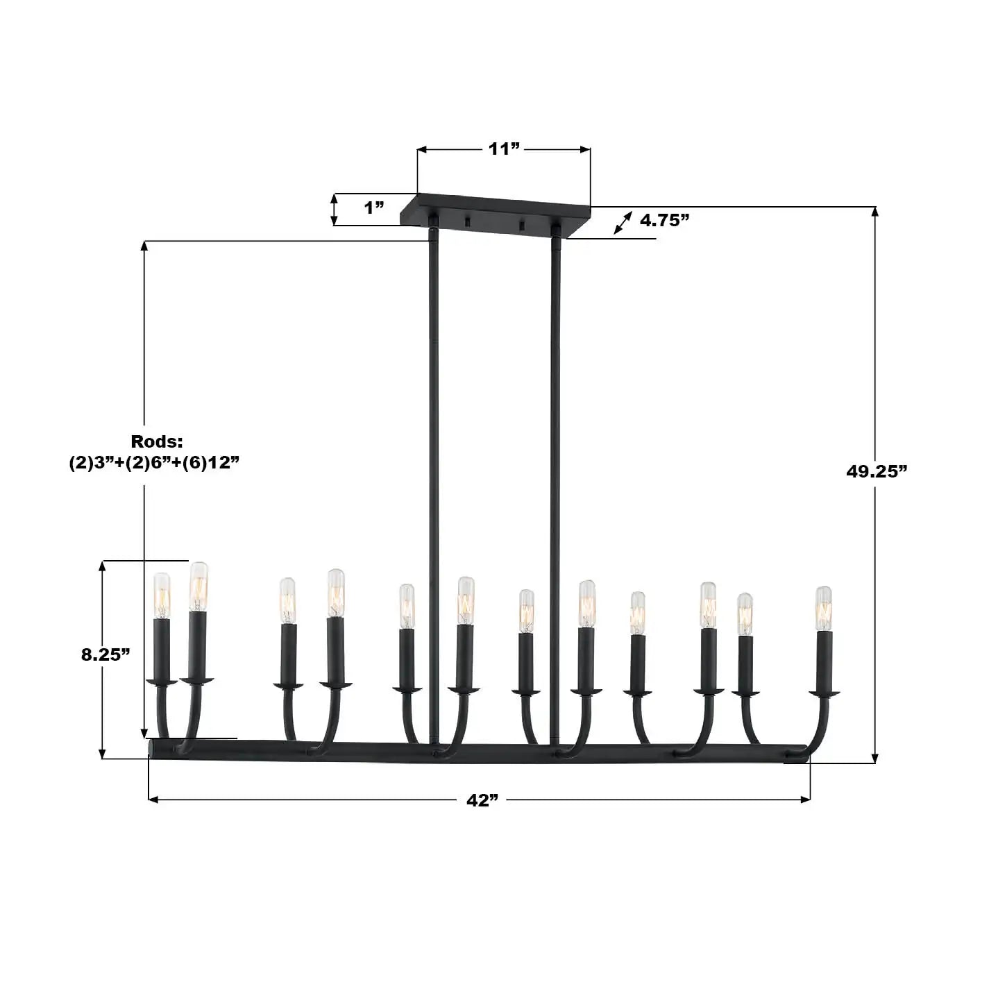 CRYSTORAMA, BAILEY LINEAR CHANDELIER, CHANDELIER LIGHT