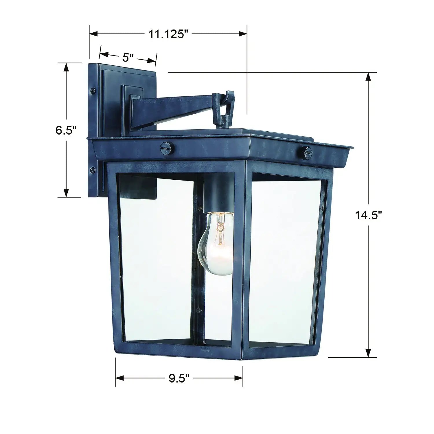 CRYSTORAMA BELMONT OUTDOOR SCONCE