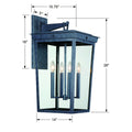 CRYSTORAMA BELMONT OUTDOOR SCONCE