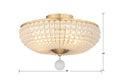 CRYSTORAMA, BELLA SEMI FLUSH MOUNT, FLUSH MOUNT CEILING LIGHTS