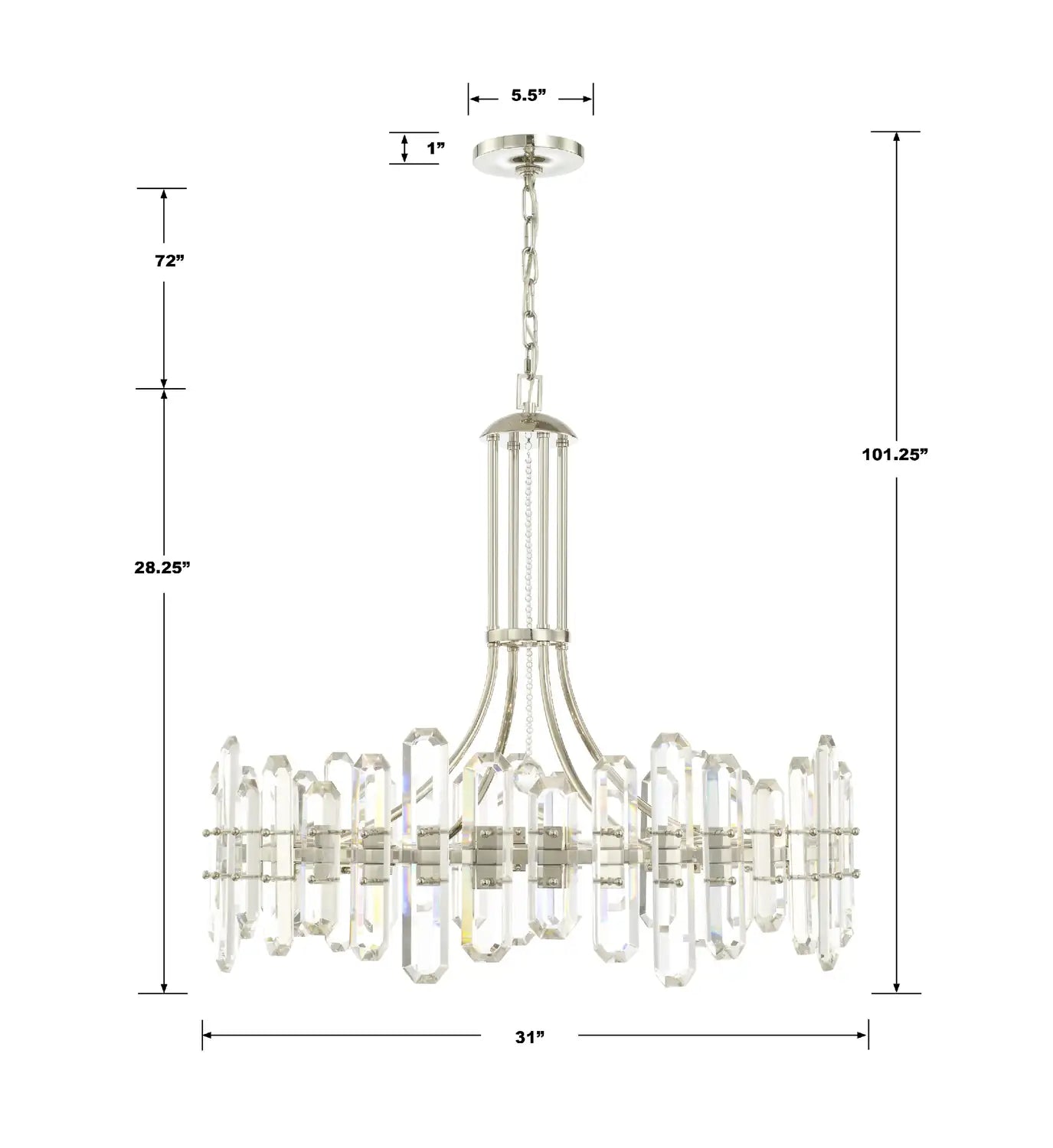 CRYSTORAMA, BOLTON CHANDELIER, CHANDELIER LIGHT