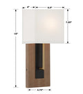 CRYSTORAMA, BRENT SCONCE, WALL SCONCES