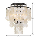 CRYSTORAMA, BRIELLE FLUSH MOUNT, FLUSH MOUNT CEILING LIGHTS
