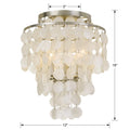 CRYSTORAMA, BRIELLE FLUSH MOUNT, FLUSH MOUNT CEILING LIGHTS