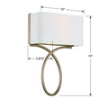 CRYSTORAMA, BRINKLEY SCONCE, WALL SCONCES