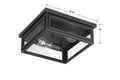 CRYSTORAMA, BYRON OUTDOOR FLUSH MOUNT, OUTDOOR CEILING LIGHTS