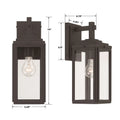 CRYSTORAMA, BYRON OUTDOOR SCONCE, OUTDOOR WALL LIGHTS