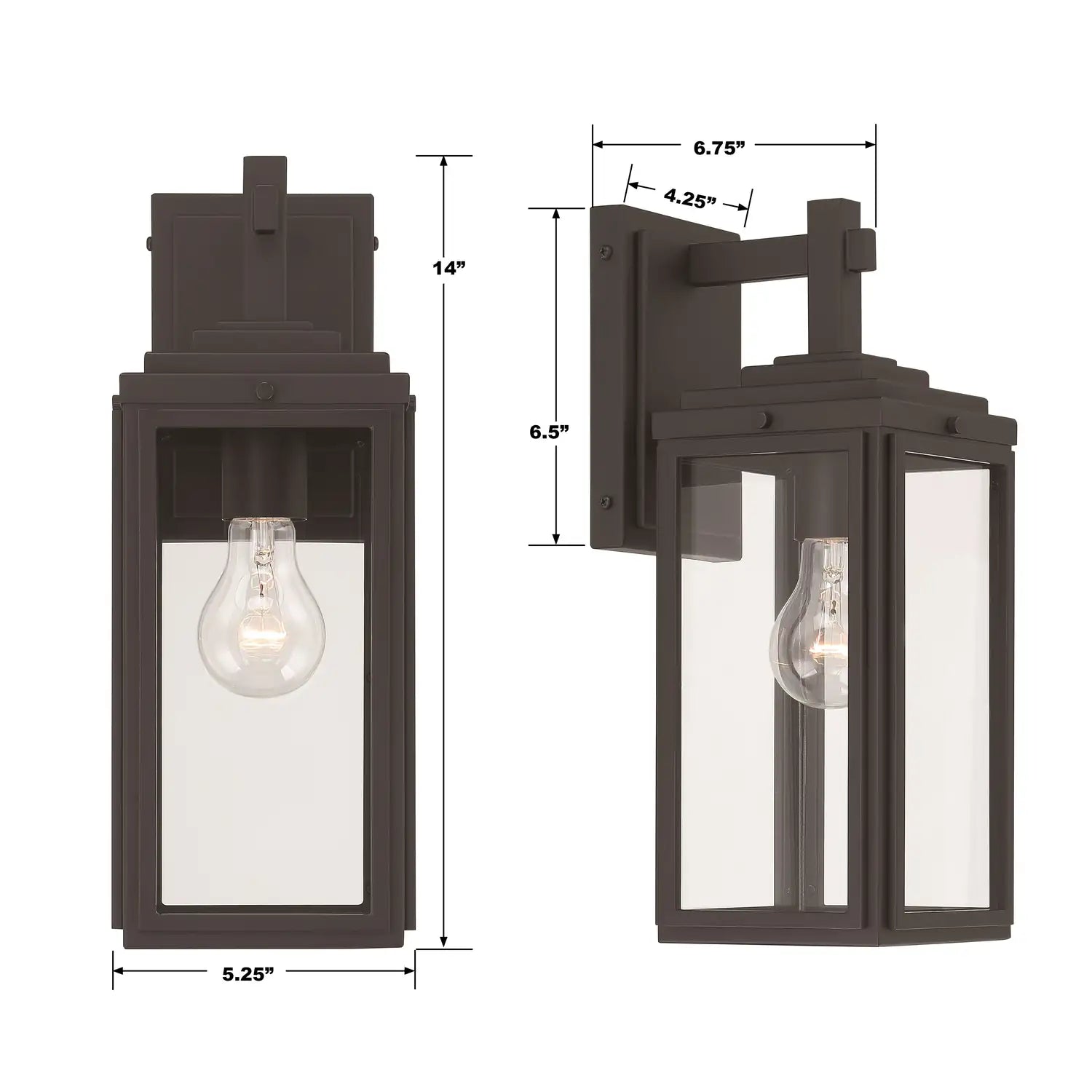 CRYSTORAMA, BYRON OUTDOOR SCONCE, OUTDOOR WALL LIGHTS
