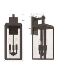 CRYSTORAMA, BYRON OUTDOOR SCONCE, OUTDOOR WALL LIGHTS