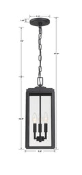 CRYSTORAMA, BYRON OUTDOOR PENDANT, OUTDOOR CEILING LIGHTS