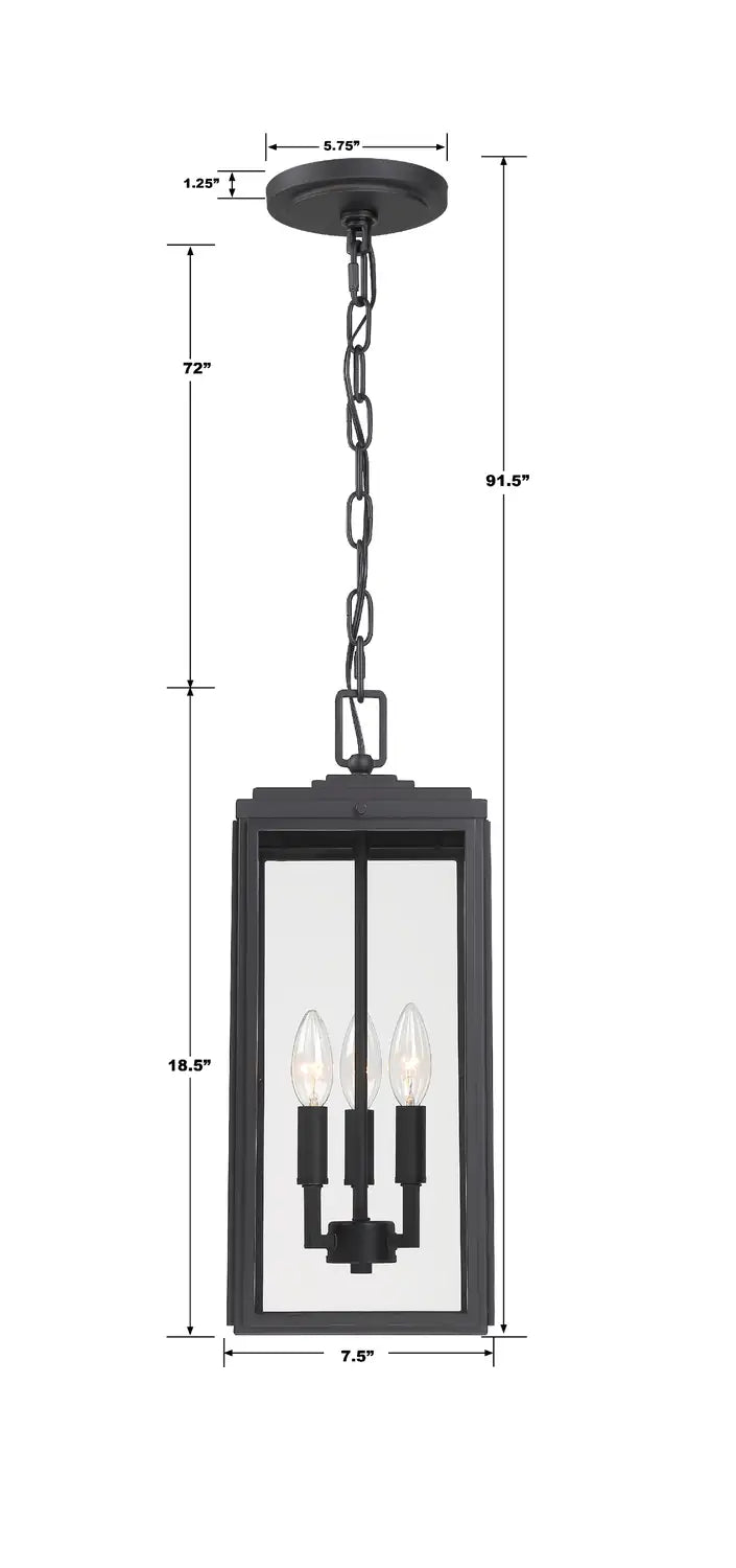 CRYSTORAMA, BYRON OUTDOOR PENDANT, OUTDOOR CEILING LIGHTS