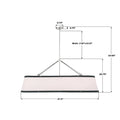 CRYSTORAMA, CALLAHAN LINEAR OVAL CHANDELIER, CHANDELIER LIGHT