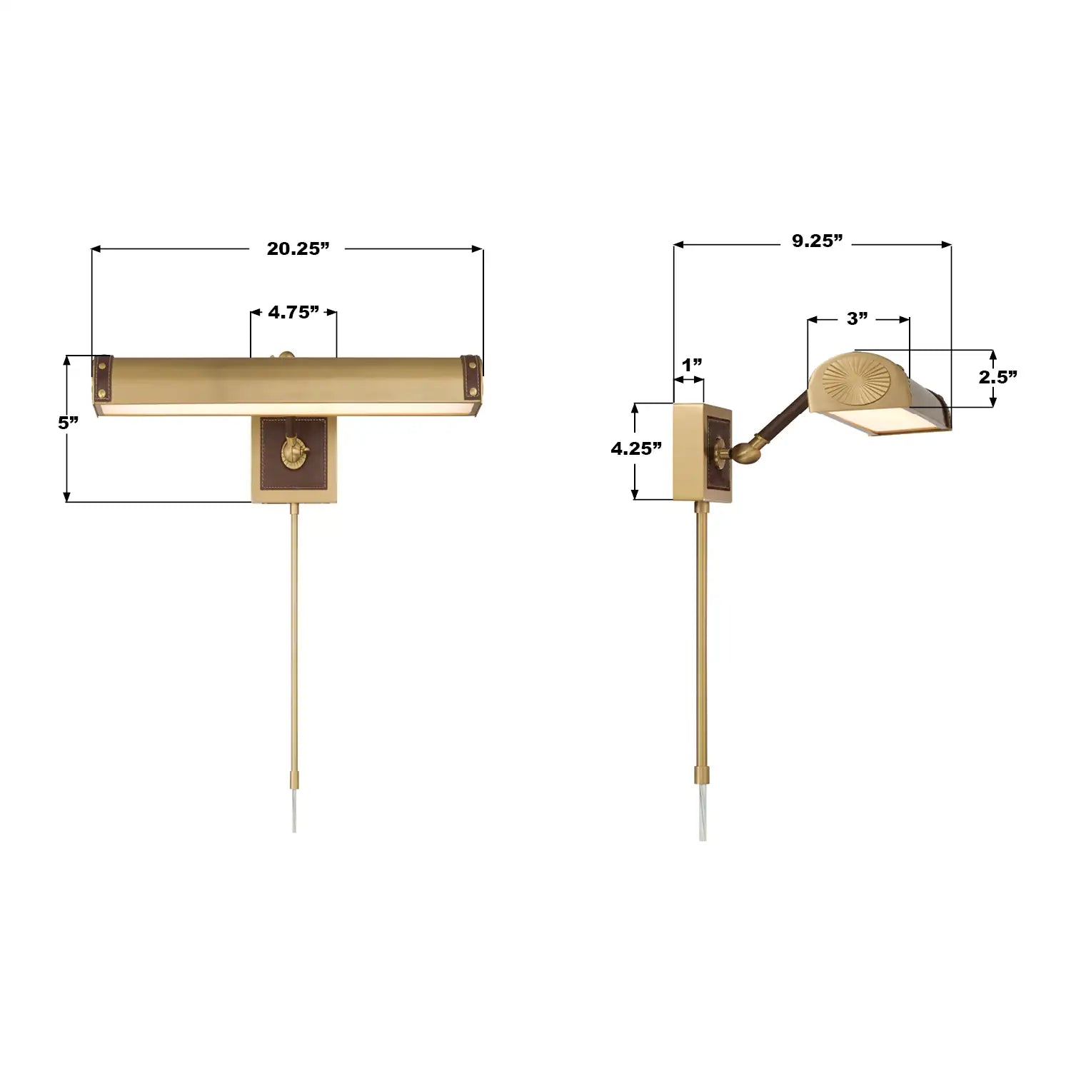 CRYSTORAMA, CALLAHAN INTEGRATED LED PICTURE LIGHT, PICTURE LIGHTS