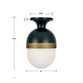 CRYSTORAMA, BRIAN PATRICK FLYNN CAPSULE TEXTURED OUTDOOR SEMI FLUSH MOUNT, OUTDOOR CEILING LIGHTS