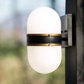 CRYSTORAMA, BRIAN PATRICK FLYNN CAPSULE TEXTURED OUTDOOR SCONCE, OUTDOOR WALL LIGHTS