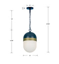 CRYSTORAMA, BRIAN PATRICK FLYNN CAPSULE TEXTURED OUTDOOR PENDANT, OUTDOOR CEILING LIGHTS