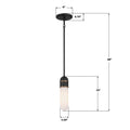 CRYSTORAMA, BRIAN PATRICK FLYNN CAPSULE LED TEXTURED PENDANT, PENDANT LIGHT