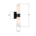 CRYSTORAMA, BRIAN PATRICK FLYNN CAPSULE LED TEXTURED SCONCE, WALL SCONCES