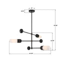 CRYSTORAMA, BRIAN PATRICK FLYNN CAPSULE LED TEXTURED CHANDELIER, CHANDELIER LIGHT