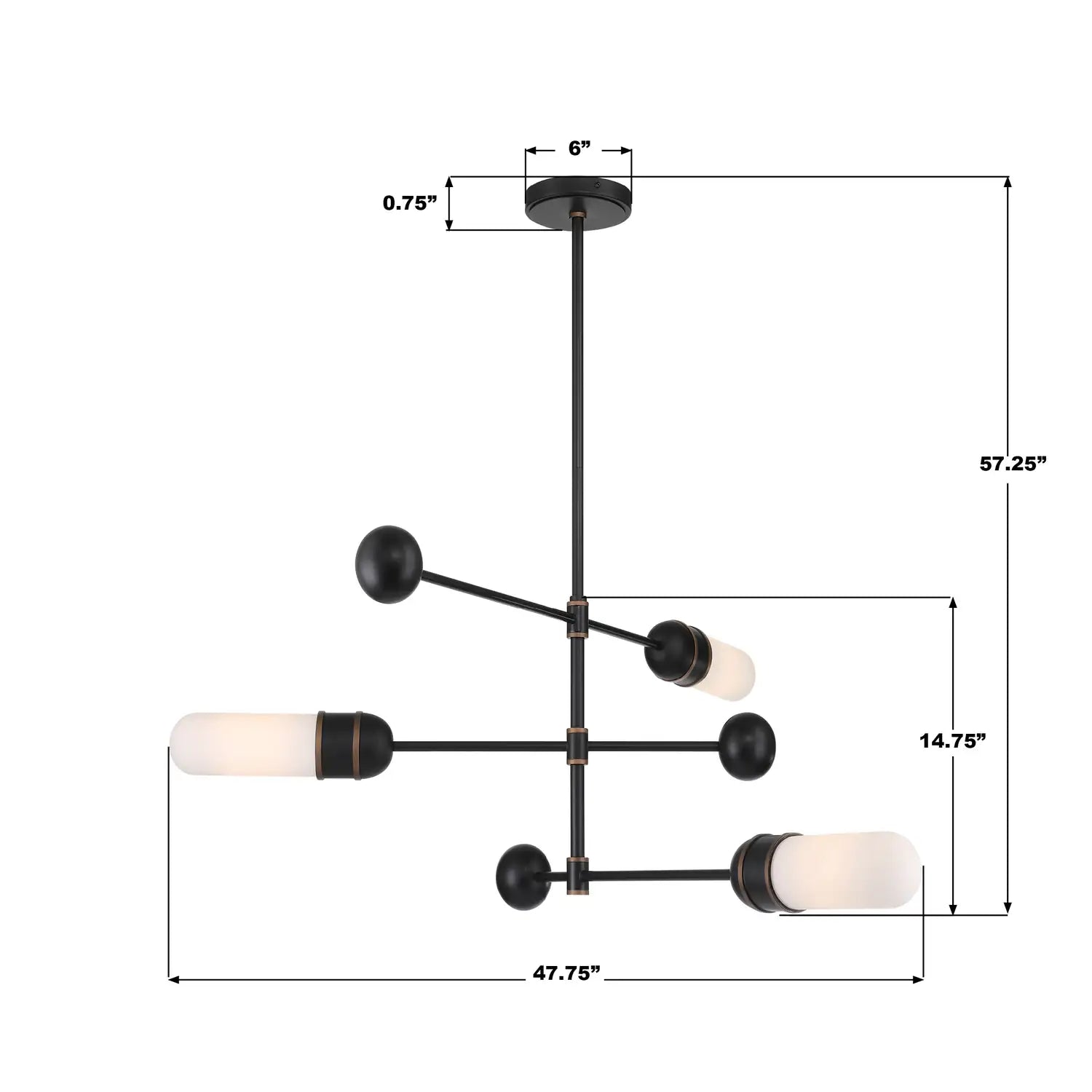 CRYSTORAMA, BRIAN PATRICK FLYNN CAPSULE LED TEXTURED CHANDELIER, CHANDELIER LIGHT