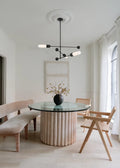 CRYSTORAMA, BRIAN PATRICK FLYNN CAPSULE LED TEXTURED CHANDELIER, CHANDELIER LIGHT